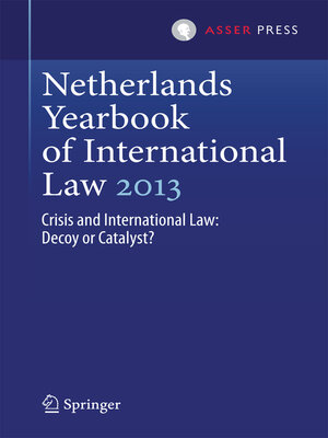 cover image of Netherlands Yearbook of International Law 2013